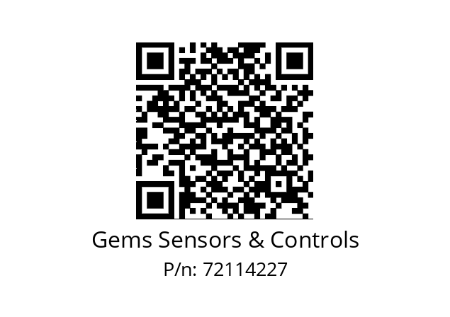   Gems Sensors & Controls 72114227