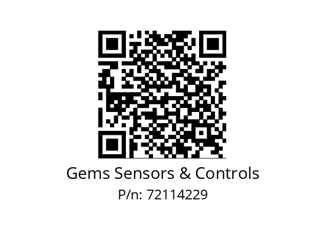   Gems Sensors & Controls 72114229