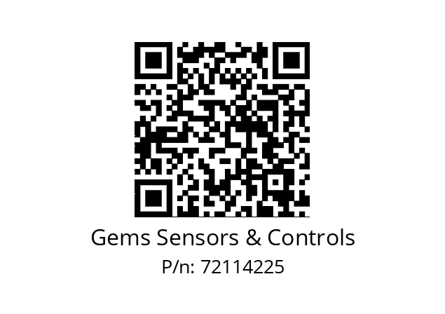   Gems Sensors & Controls 72114225