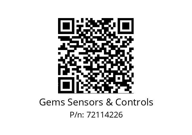   Gems Sensors & Controls 72114226