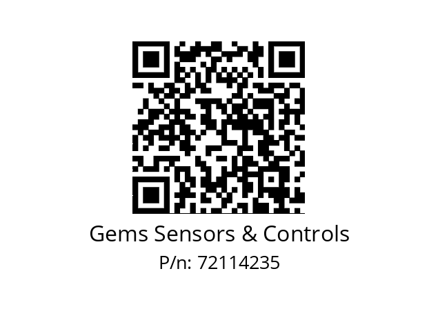   Gems Sensors & Controls 72114235