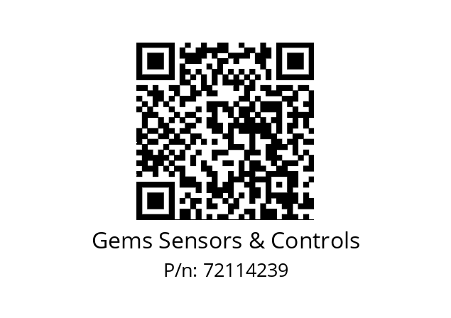   Gems Sensors & Controls 72114239