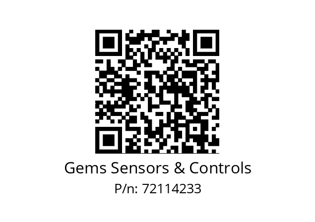   Gems Sensors & Controls 72114233