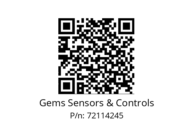   Gems Sensors & Controls 72114245