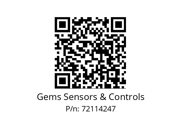   Gems Sensors & Controls 72114247