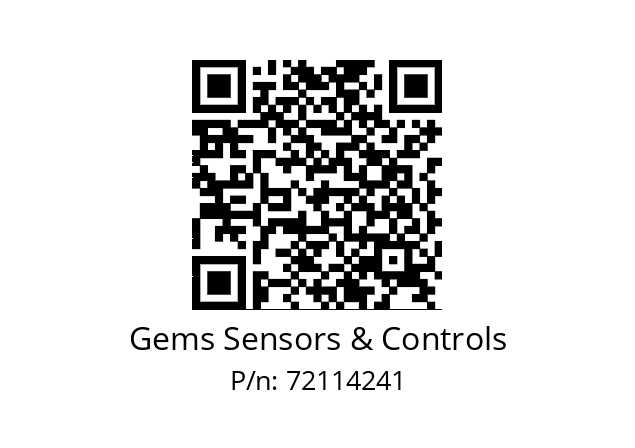   Gems Sensors & Controls 72114241