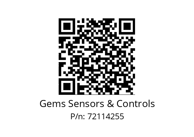   Gems Sensors & Controls 72114255