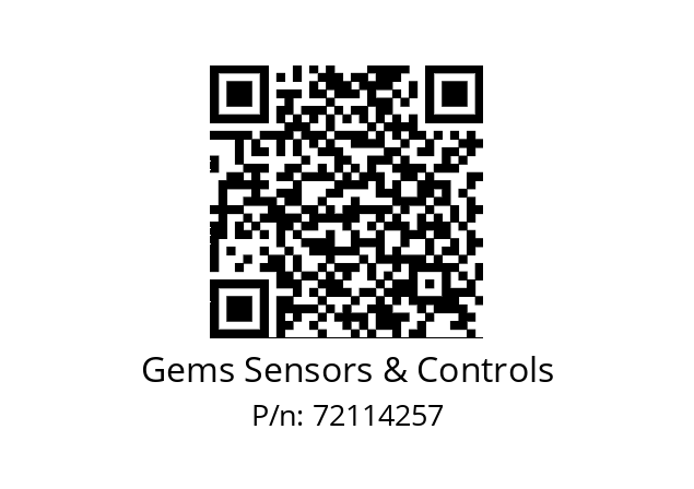   Gems Sensors & Controls 72114257