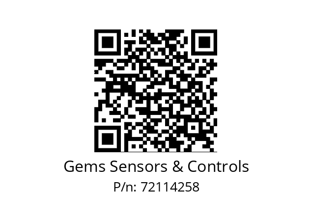   Gems Sensors & Controls 72114258