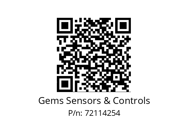   Gems Sensors & Controls 72114254