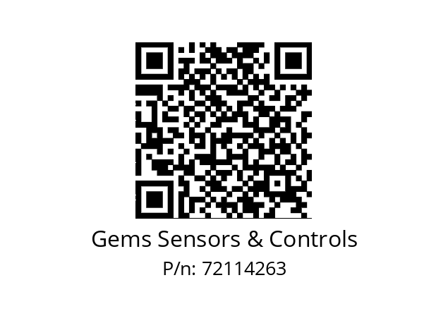   Gems Sensors & Controls 72114263