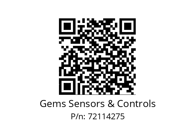   Gems Sensors & Controls 72114275