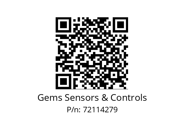   Gems Sensors & Controls 72114279