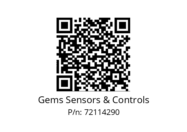   Gems Sensors & Controls 72114290