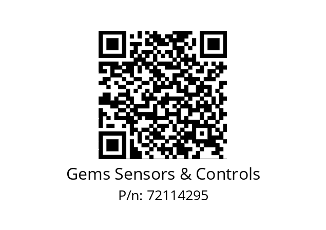   Gems Sensors & Controls 72114295