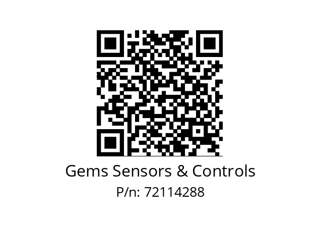   Gems Sensors & Controls 72114288