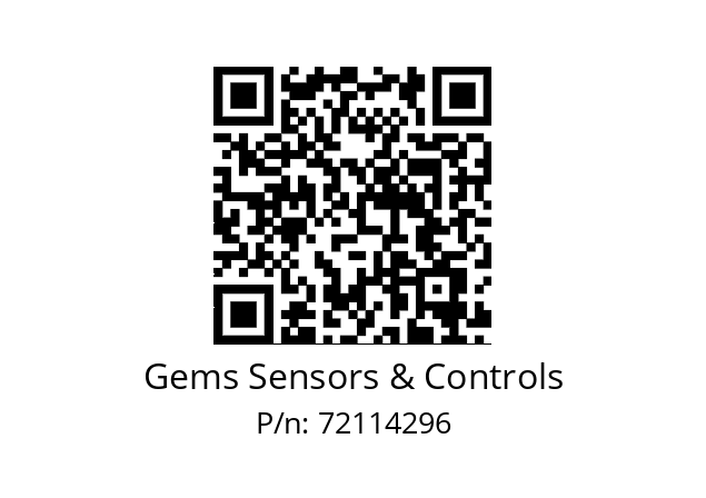   Gems Sensors & Controls 72114296