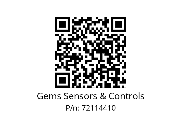   Gems Sensors & Controls 72114410