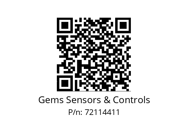   Gems Sensors & Controls 72114411