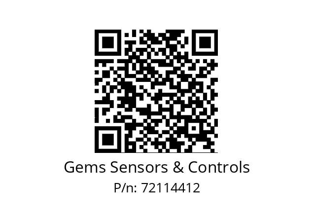   Gems Sensors & Controls 72114412