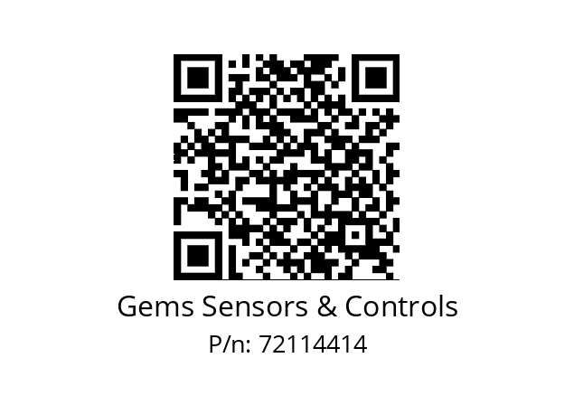   Gems Sensors & Controls 72114414