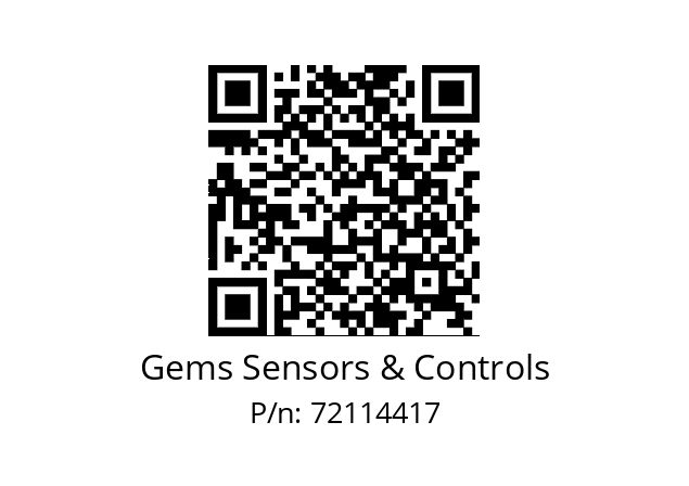   Gems Sensors & Controls 72114417