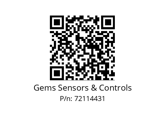   Gems Sensors & Controls 72114431