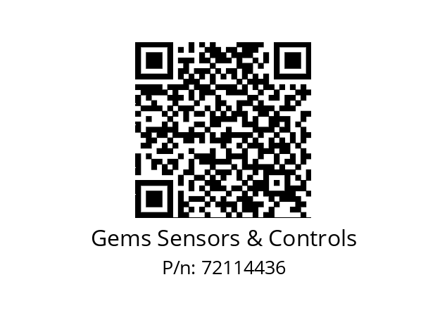   Gems Sensors & Controls 72114436