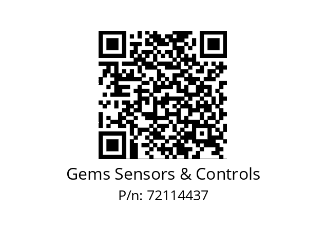   Gems Sensors & Controls 72114437