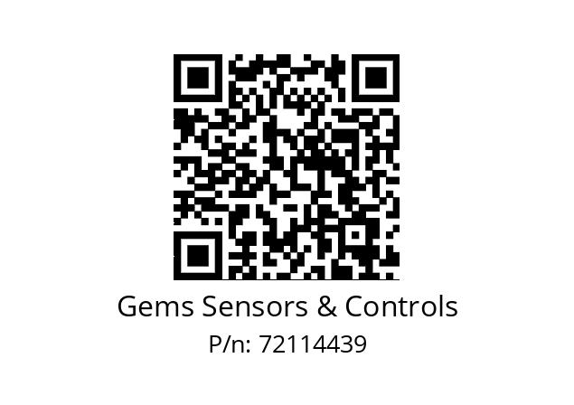   Gems Sensors & Controls 72114439