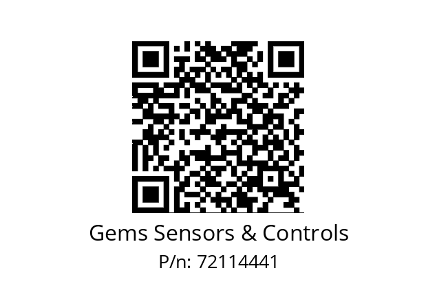   Gems Sensors & Controls 72114441