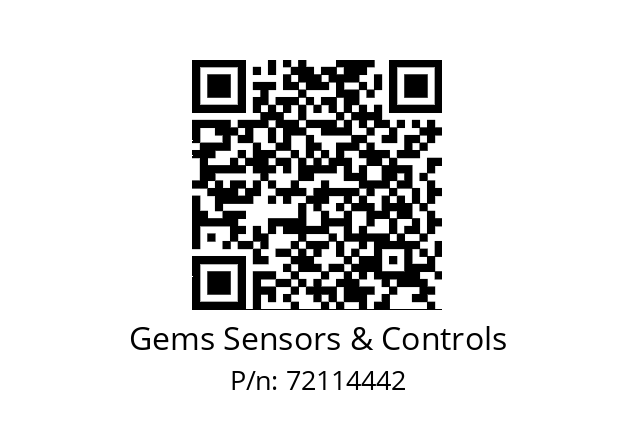   Gems Sensors & Controls 72114442