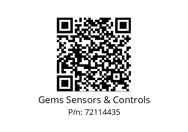   Gems Sensors & Controls 72114435