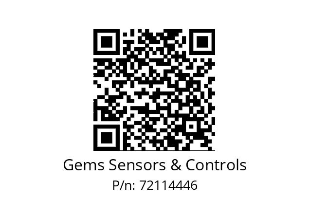   Gems Sensors & Controls 72114446