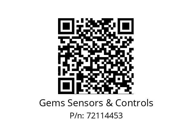   Gems Sensors & Controls 72114453