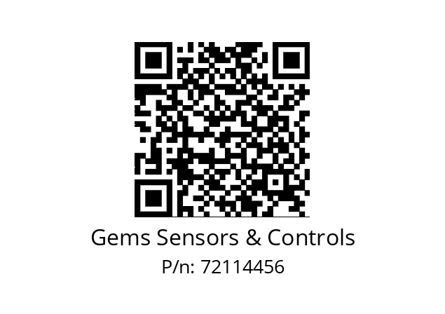   Gems Sensors & Controls 72114456