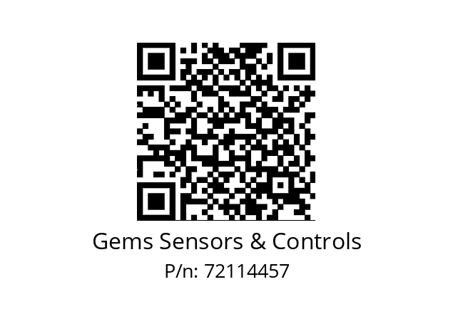   Gems Sensors & Controls 72114457