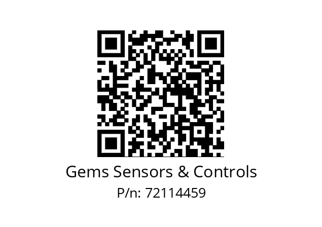   Gems Sensors & Controls 72114459