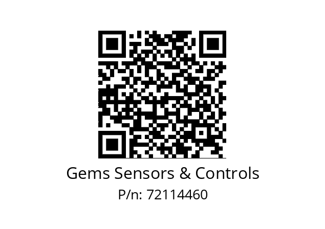   Gems Sensors & Controls 72114460