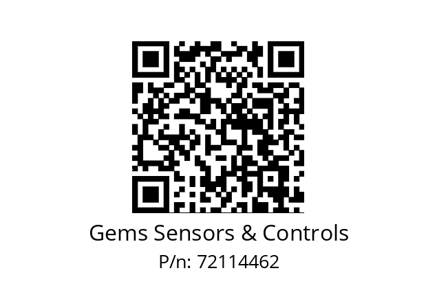   Gems Sensors & Controls 72114462