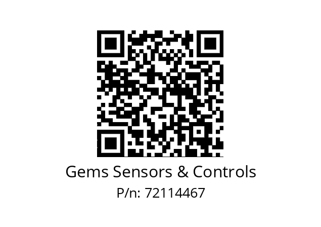   Gems Sensors & Controls 72114467