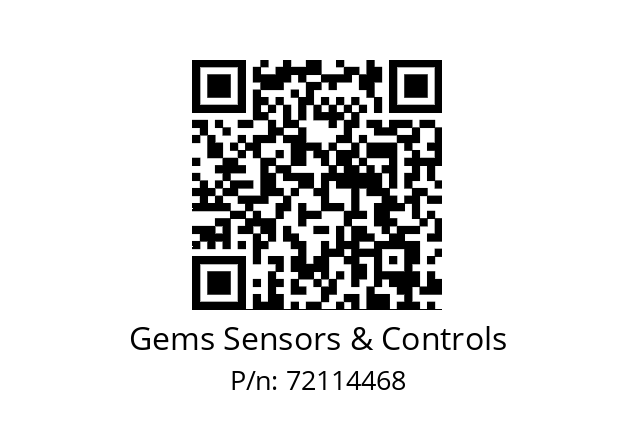   Gems Sensors & Controls 72114468