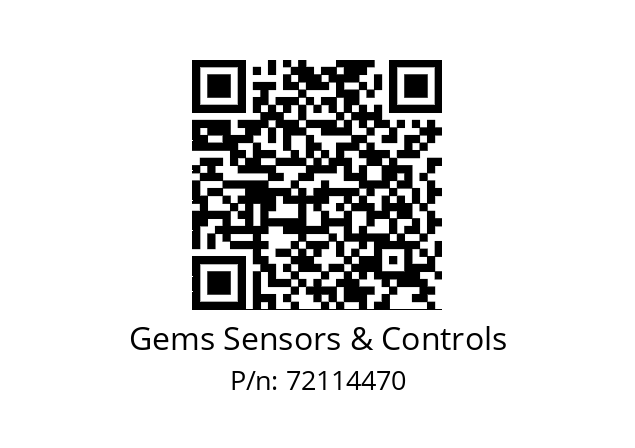   Gems Sensors & Controls 72114470