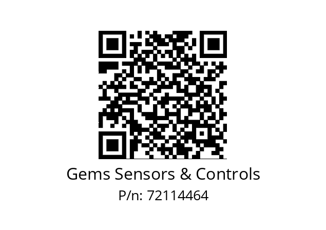   Gems Sensors & Controls 72114464