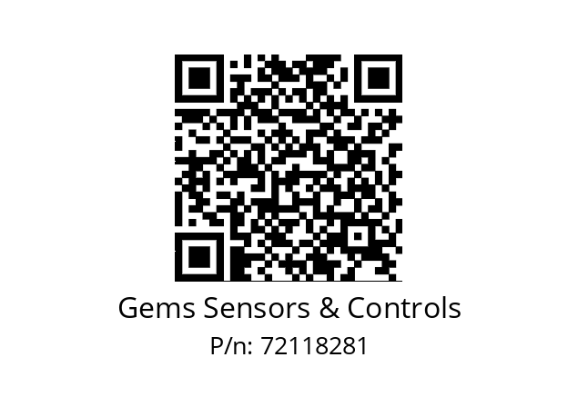   Gems Sensors & Controls 72118281