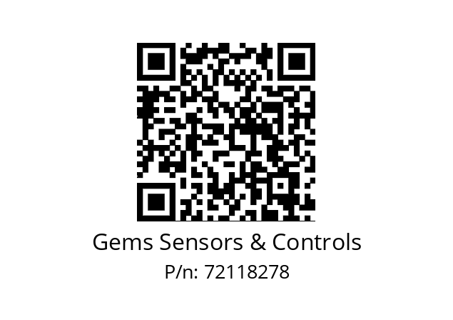   Gems Sensors & Controls 72118278