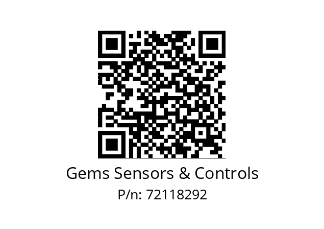   Gems Sensors & Controls 72118292