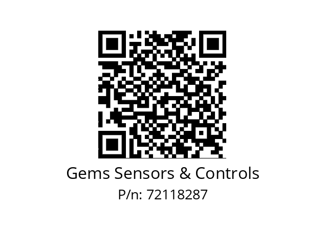   Gems Sensors & Controls 72118287