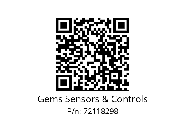   Gems Sensors & Controls 72118298