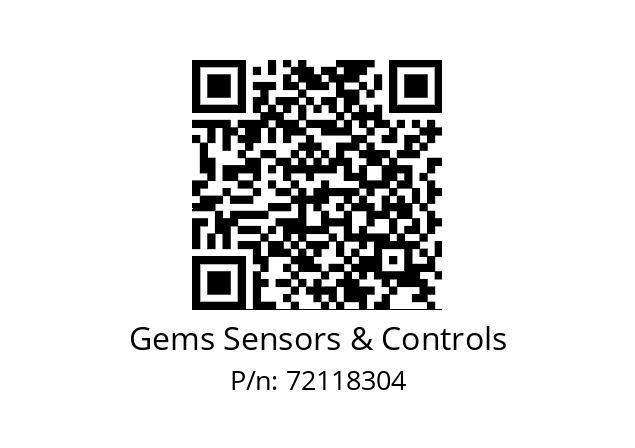   Gems Sensors & Controls 72118304